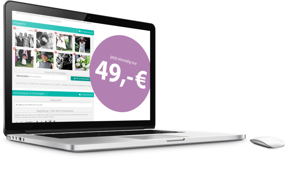 hochzeitshomepage erstellen