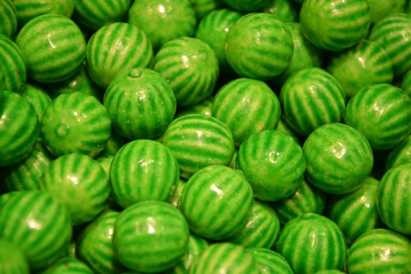 Grüne Candys für eine grüne Candybar