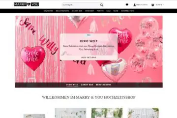 Webseite von marryandyou.de